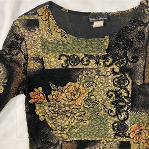 y2k brittany blake grunge ¾ sleeve top